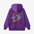 Purple Letters Print Hoodie GM8811-33