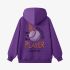 Purple Letters Print Hoodie GM8811-35