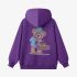 Purple Cartoon Print Hoodie GM8811-59