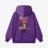 Purple Cartoon Print Hoodie GM8811-97