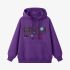 Purple Letters Print Hoodie GM8811-99