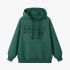 Dark Green Letters Print Hoodie GM8812-106