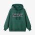 Dark Green Letters Print Hoodie GM8812-112