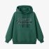 Dark Green Letters Print Hoodie GM8812-113