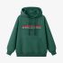 Dark Green Letters Print Hoodie GM8812-114