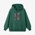 Dark Green Letters Print Hoodie GM8812-118