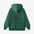 Dark Green Letters Print Hoodie GM8812-122