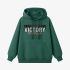 Dark Green Letters Print Hoodie GM8812-130