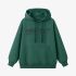 Dark Green Letters Print Hoodie GM8812-137