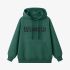 Dark Green Letters Print Hoodie GM8812-138