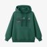 Dark Green Letters Print Hoodie GM8812-141