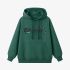 Dark Green Letters Print Hoodie GM8812-142