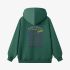 Dark Green Numbers Print Hoodie GM8812-143