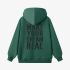 Dark Green Letters Print Hoodie GM8812-157