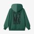 Dark Green Letters Print Hoodie GM8812-158