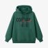 Dark Green Letters Print Hoodie GM8812-161