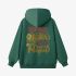 Letter Graphic Dark Green Hoodie GM8812-183