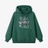 Dark Green Letter Graphic Hoodie GM8812-195