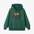 Dark Green Letter Graphic Hoodie GM8812-209