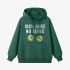 Dark Green Letter Graphic Hoodie GM8812-221