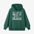 Dark Green Letter Graphic Hoodie GM8812-225