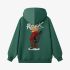 Dark Green Cartoon Graphic Hoodie GM8812-240