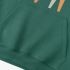 kitten Geometric Graphic Dark Green Hoodie GM8812-265