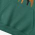 Goat Geometric Graphic Dark Green Hoodie GM8812-266