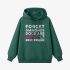 Letter Graphic Dark Green Hoodie GM8812-284