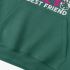 Letter Graphic Dark Green Hoodie GM8812-284