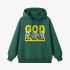 Letter Graphic Dark Green Hoodie GM8812-288