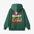 Letter Graphic Dark Green Hoodie GM8812-310