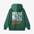 Letter Graphic Dark Green Hoodie GM8812-311