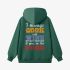 Letter Graphic Dark Green Hoodie GM8812-312