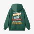 Letter Graphic Dark Green Hoodie GM8812-320