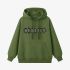 Grass Green Letters Print Hoodie GM8813-101