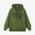 Grass Green Letters Print Hoodie GM8813-106