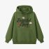 Grass Green Letters Print Hoodie GM8813-109