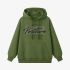 Grass Green Letters Print Hoodie GM8813-113