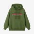 Grass Green Letters Print Hoodie GM8813-114