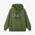 Grass Green Letters Print Hoodie GM8813-120