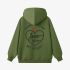 Grass Green Letters Print Hoodie GM8813-122