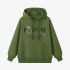 Grass Green Letters Print Hoodie GM8813-123