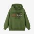 Grass Green Letters Print Hoodie GM8813-128