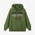 Grass Green Letters Print Hoodie GM8813-130