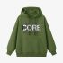 Grass Green Letters Print Hoodie GM8813-131