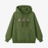 Grass Green Letters Print Hoodie GM8813-134