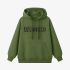 Grass Green Letters Print Hoodie GM8813-138