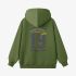 Grass Green Numbers Print Hoodie GM8813-143