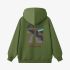 Grass Green Numbers Print Hoodie GM8813-151